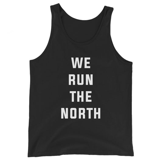 We Run the North Unisex Black Tank Top