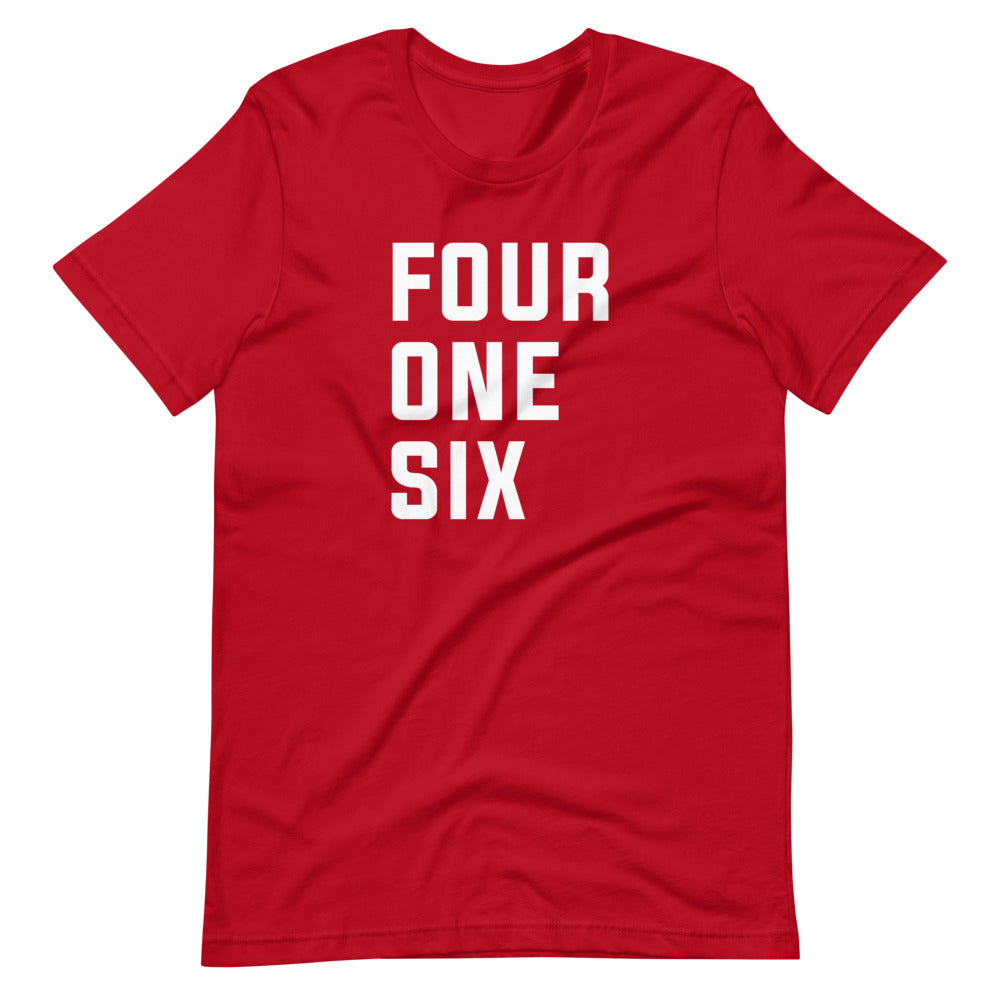 Four One Six Unisex Red T-Shirt