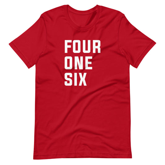 Four One Six Unisex Red T-Shirt