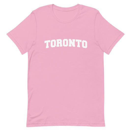 Toronto Varsity Unisex Pink T-Shirt