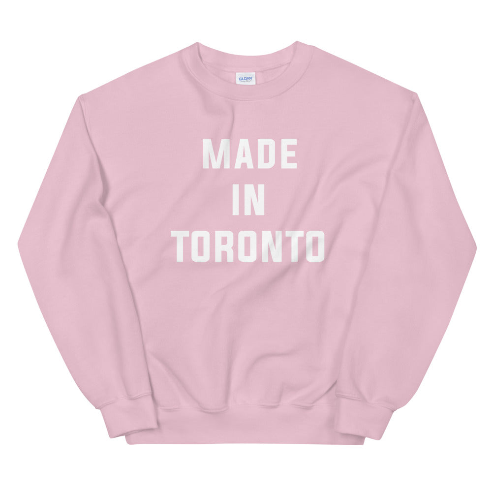 Made in Toronto Classic Unisex Pink Sweatshirt