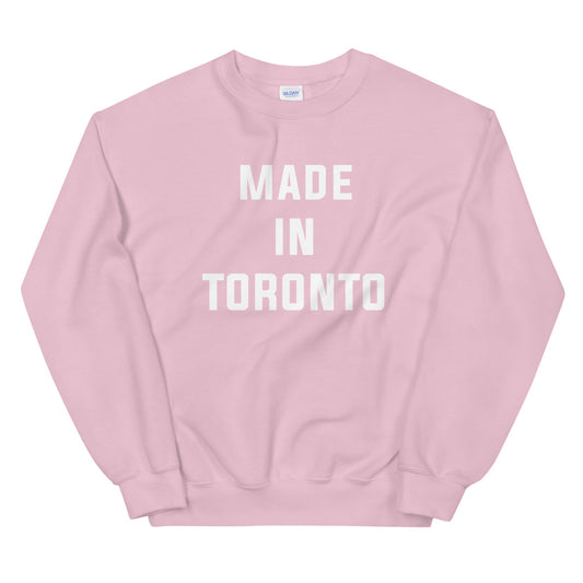 Made in Toronto Classic Unisex Pink Sweatshirt