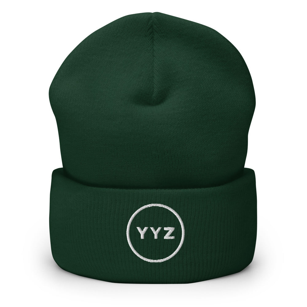 YYZ Circle Cuffed Spruce Beanie