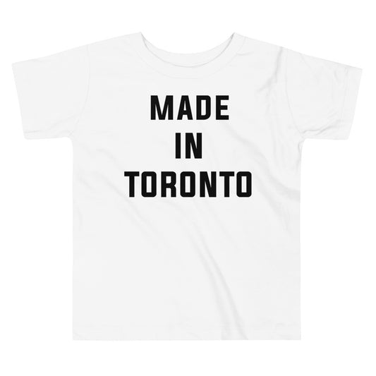 Made in Toronto Classic Toddler White T-Shirt