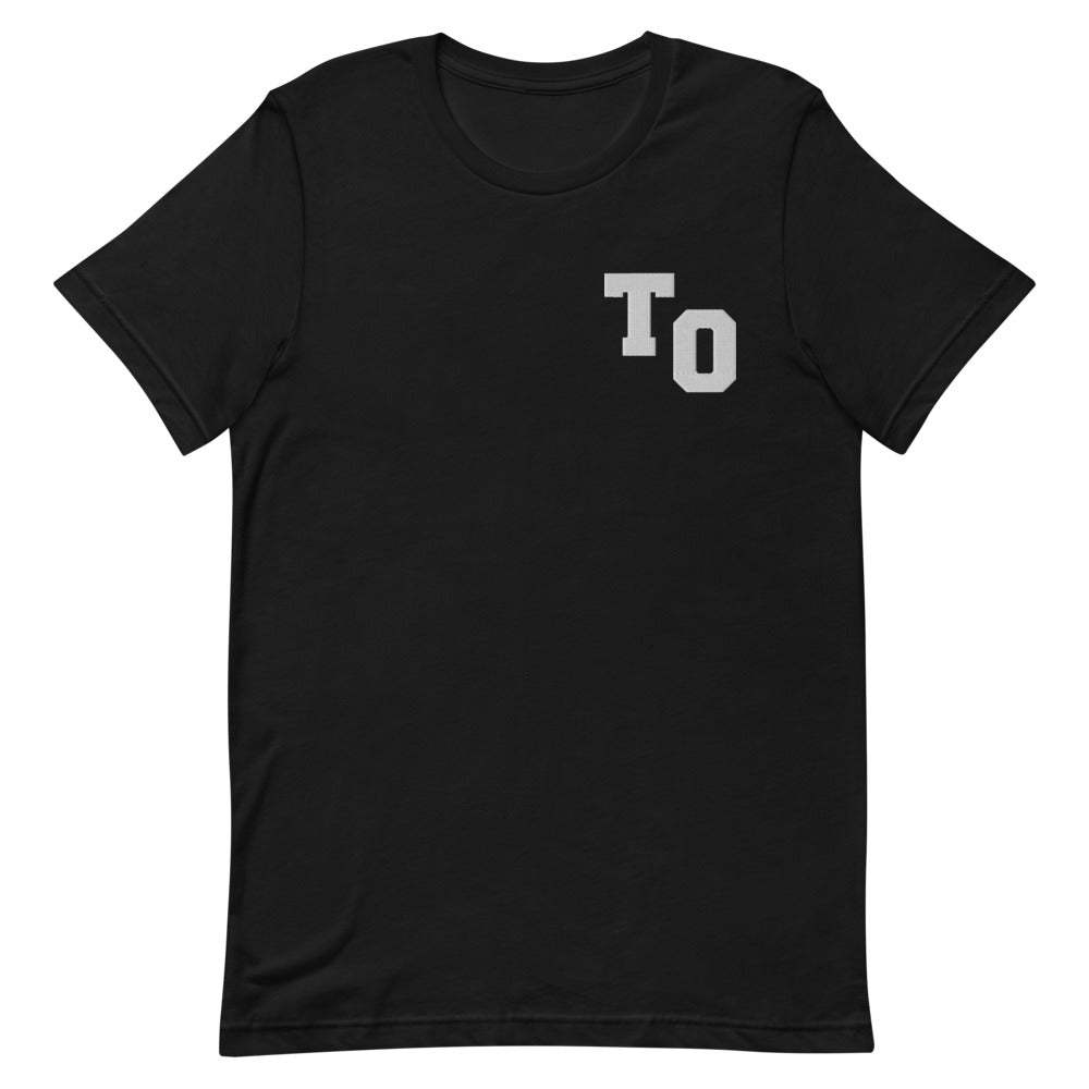 TO Embroidered Unisex Black T-Shirt