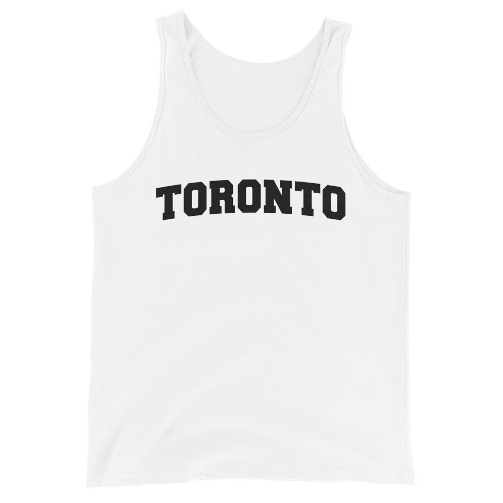 Toronto Varsity Unisex White Tank Top