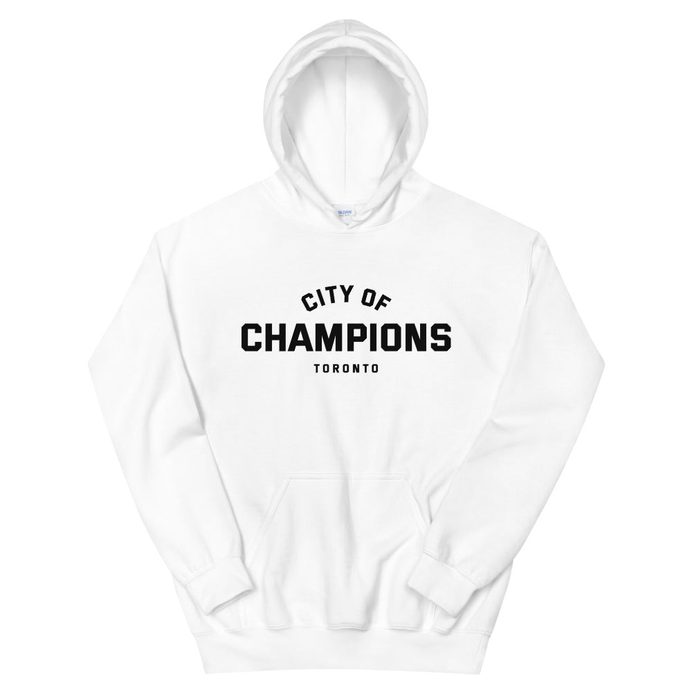 City of Champions Unisex White Hoodie