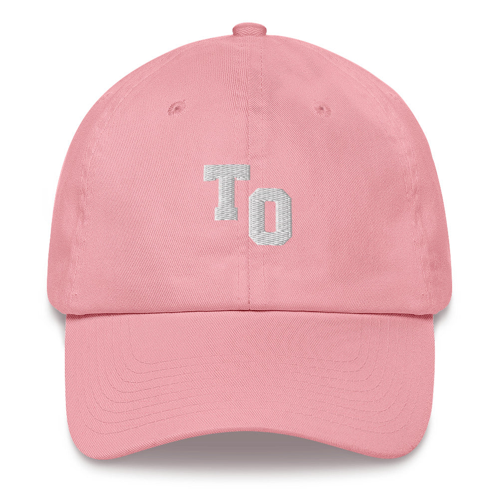 TO Pink and White Dad Cap