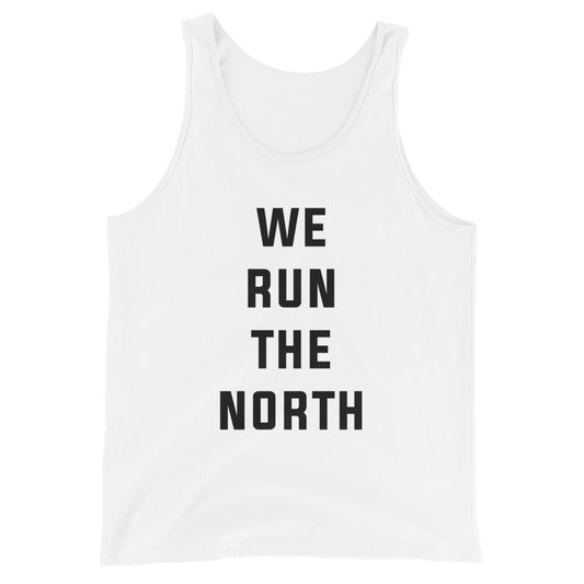 We Run the North Unisex White Tank Top