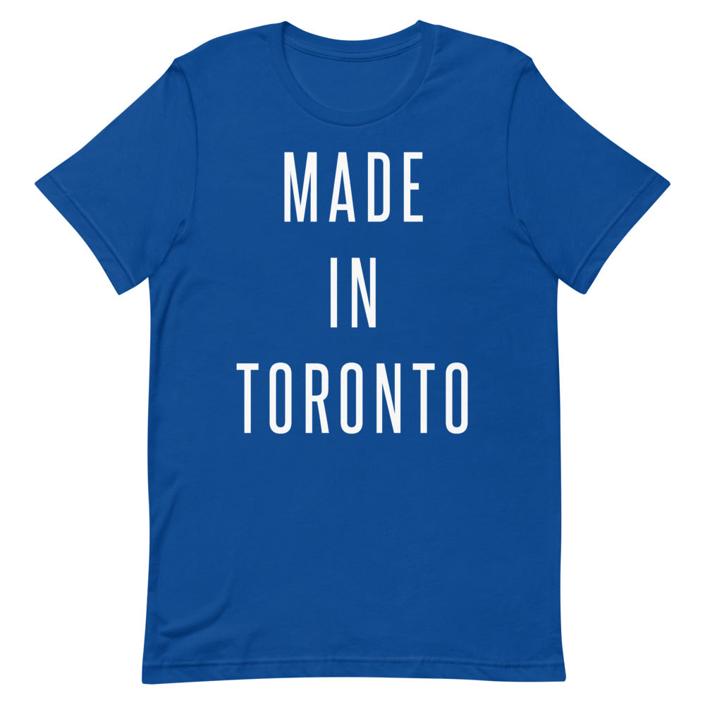 Made in Toronto Unisex Blue T-Shirt