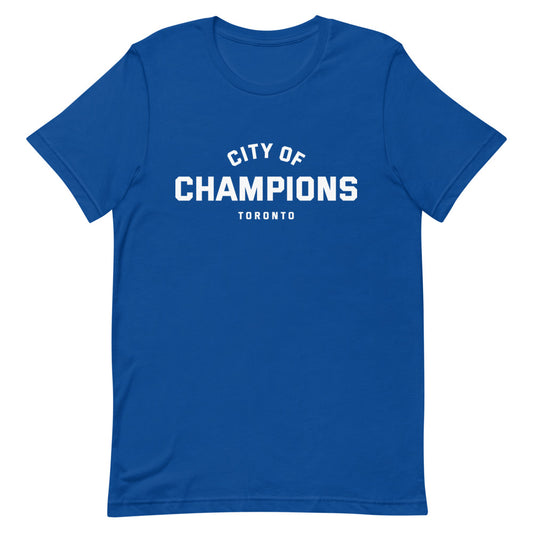 City of Champions Unisex Blue T-Shirt