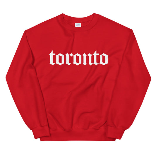 Toronto Gothic Unisex Red Sweatshirt