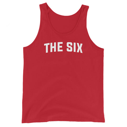 The Six Unisex Red Tank Top