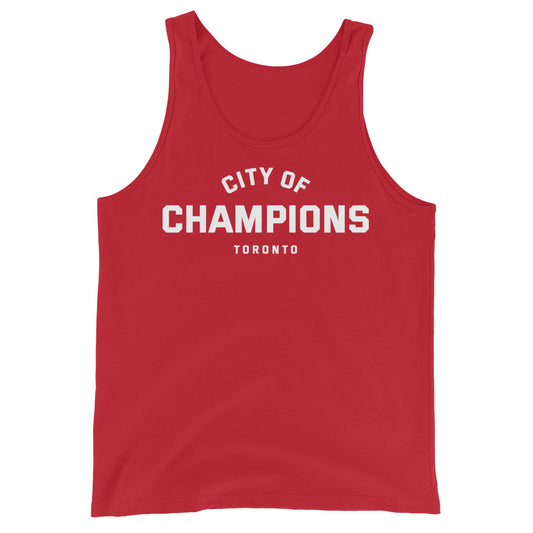 City of Champions Unisex Red Tank Top