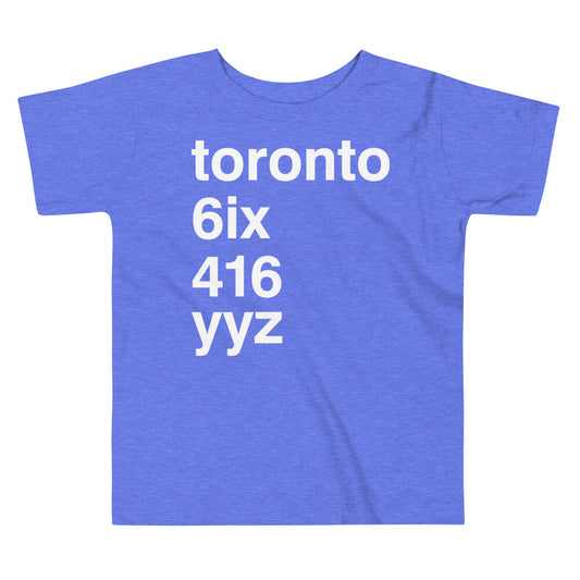 Toronto Nicknames Toddler Blue T-Shirt