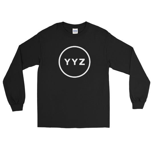 YYZ Circle Men's Black Long Sleeve Shirt