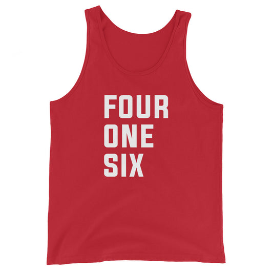 Four One Six Unisex Red Tank Top