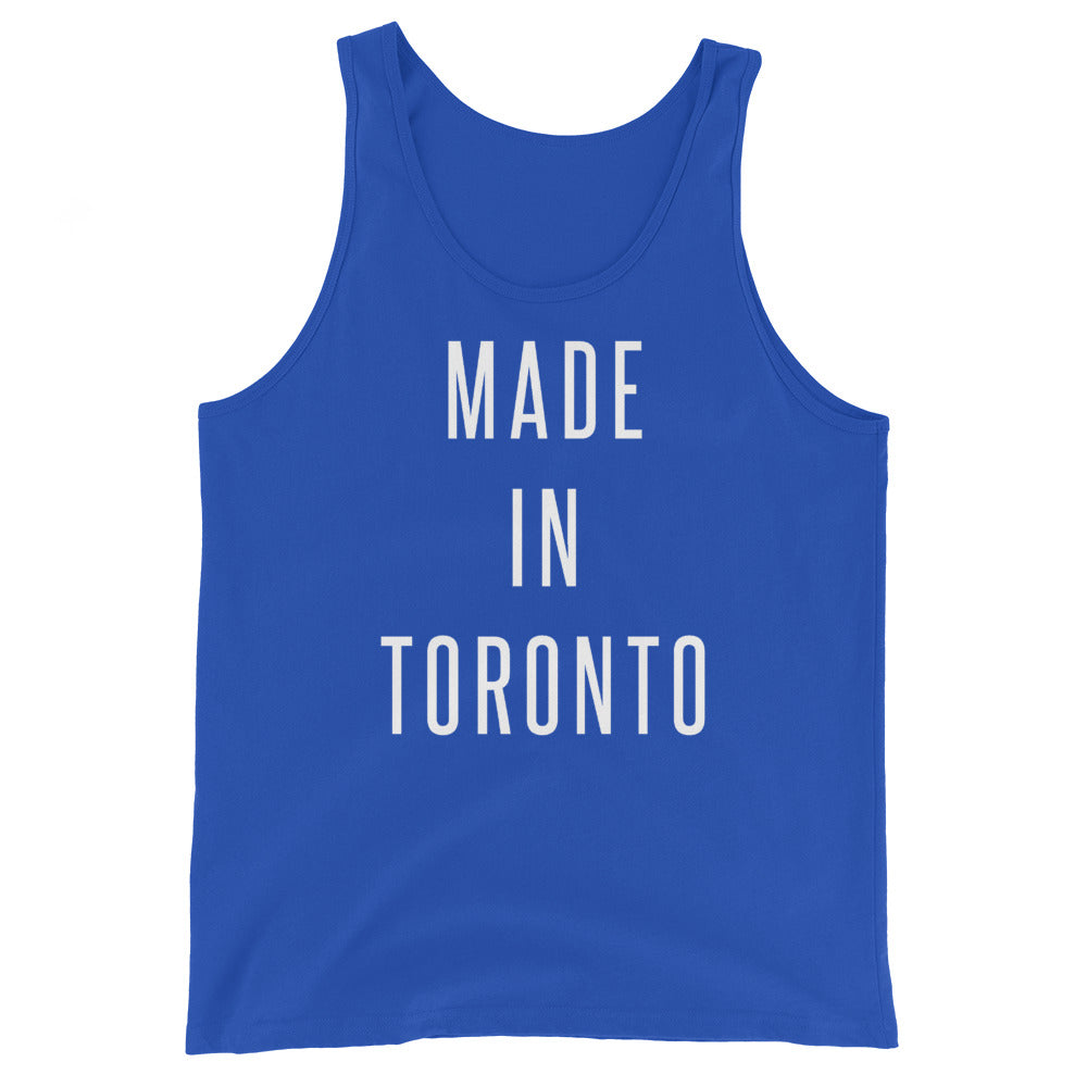 Made in Toronto Unisex Blue Tank Top