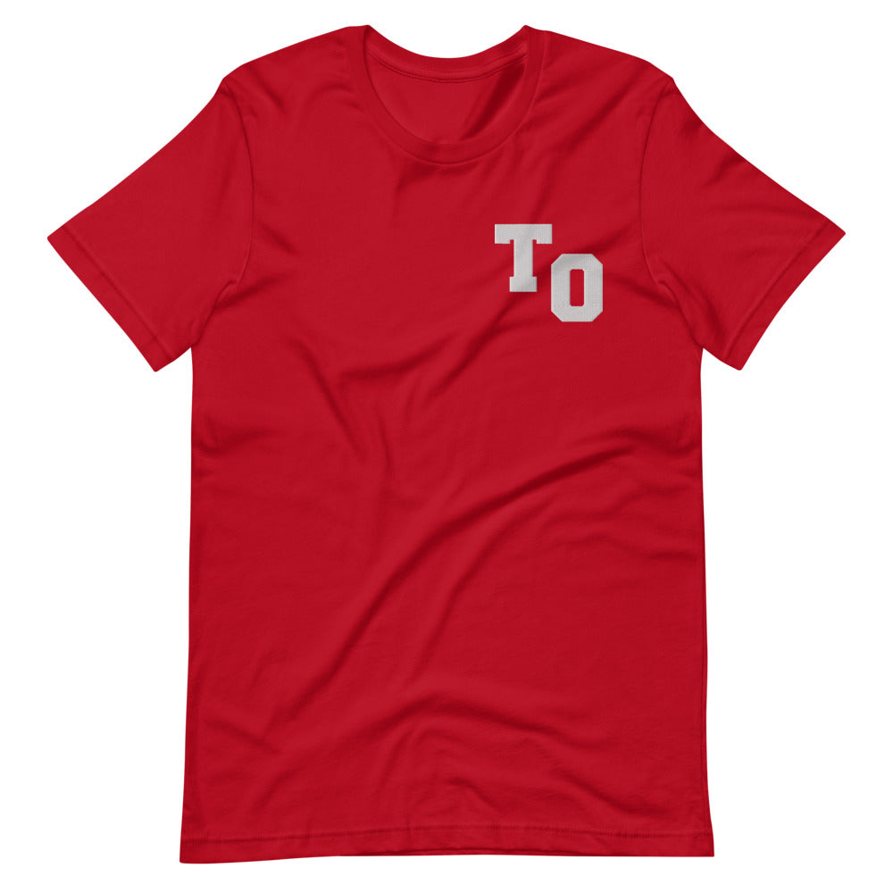 TO Embroidered Unisex Red T-Shirt